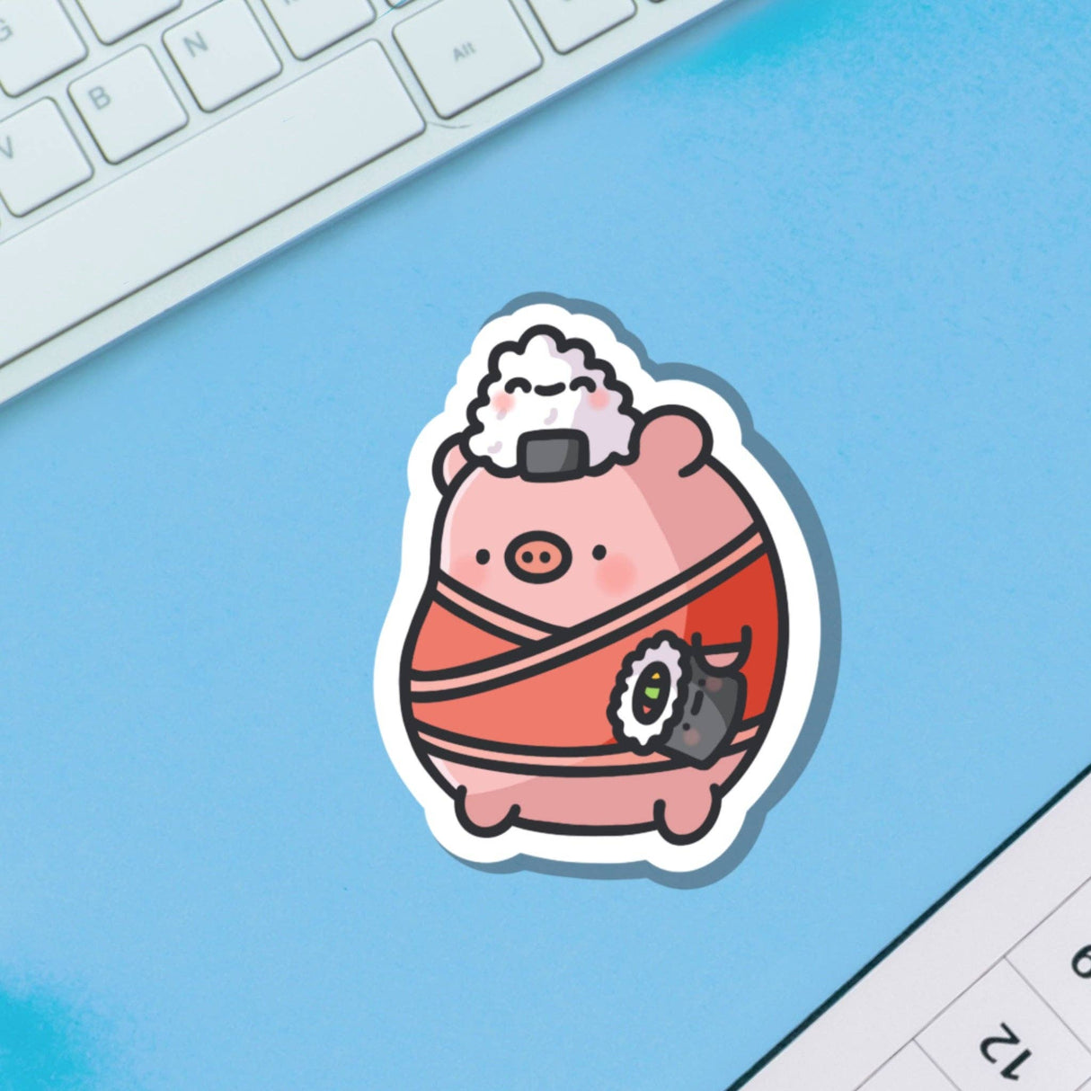 Sushi Pig Vinyl Sticker