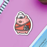 Sushi Pig Vinyl Sticker