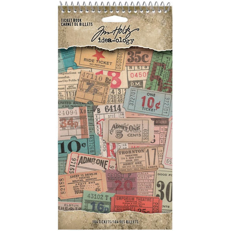 Libro de boletos de Idea-Ology, paquete de 104, Tim Holtz