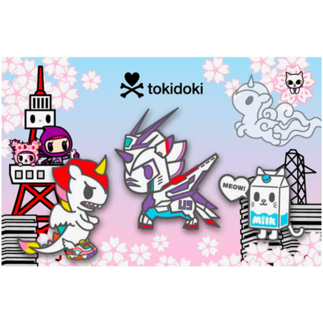 Comic Con Enamel Pin Set Tokidoki