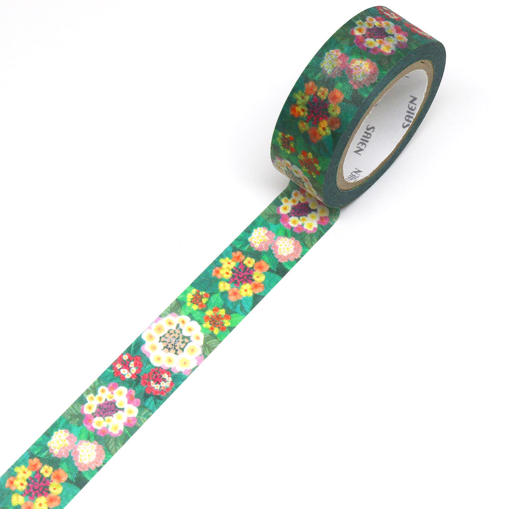 Lantana Flower Washi Tape SAIEN