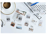 Cafe Collage Washi Flake Sticker (40 pieces)