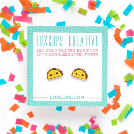 Taco Earrings Luxcups