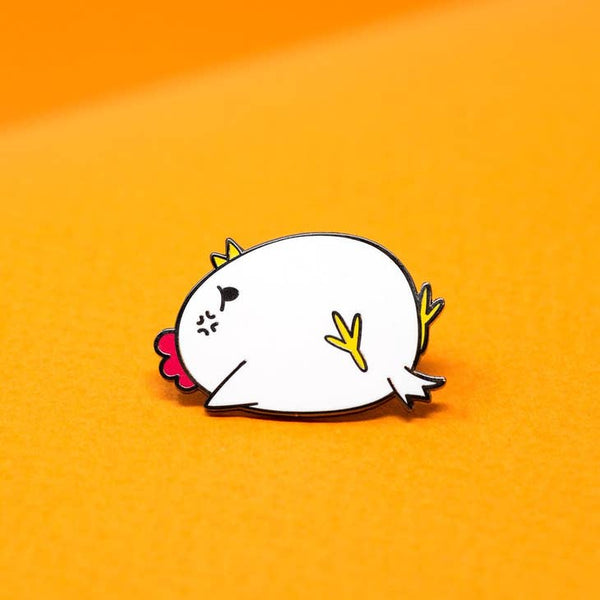 Tantrum Grumpy Chicken Enamel Pin