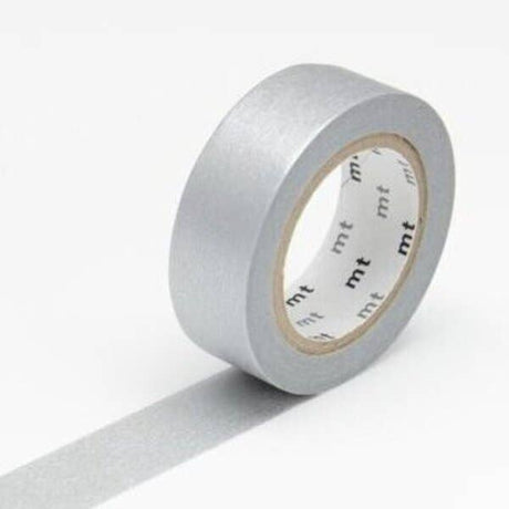 Solid Silver Washi Tape MT