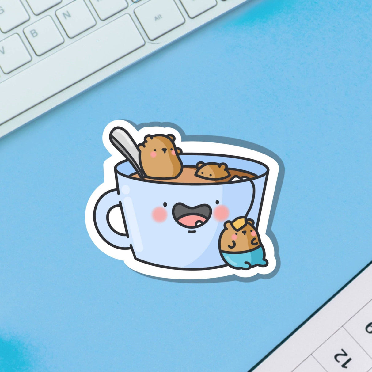 Tea Time Bears Vinyl Sticker