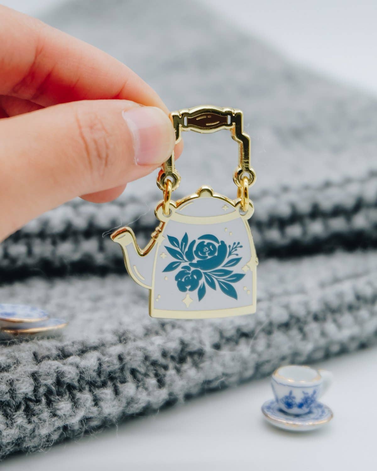 Teapot Enamel Pin