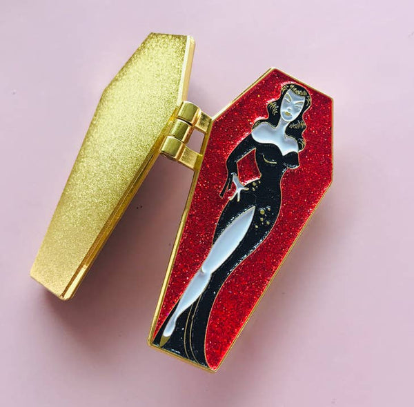 The Vamp Enamel Pin With Glitter!