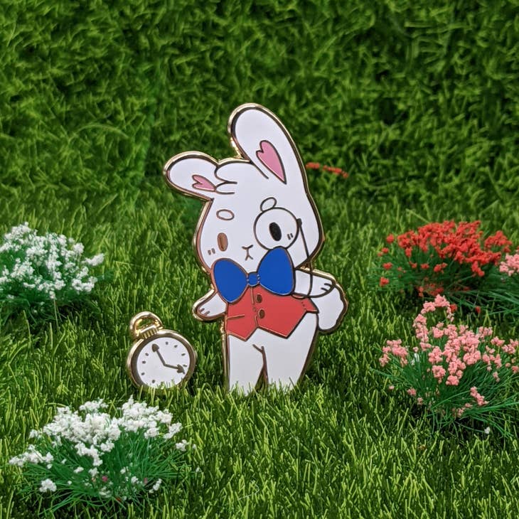 The White Rabbit Enamel Pin Set