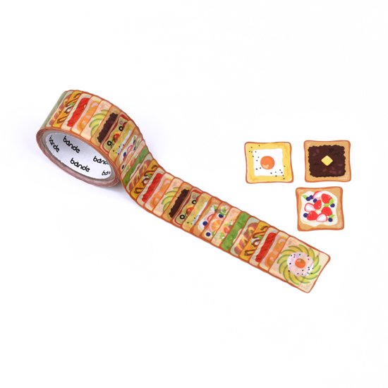 Toast Washi Roll Sticker Bande (150 pieces)