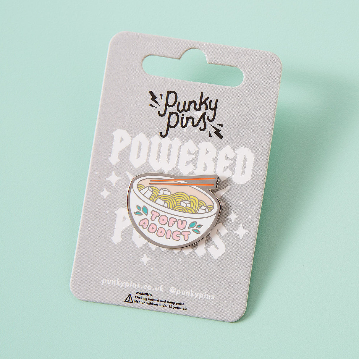 Tofu Addict Enamel Pin