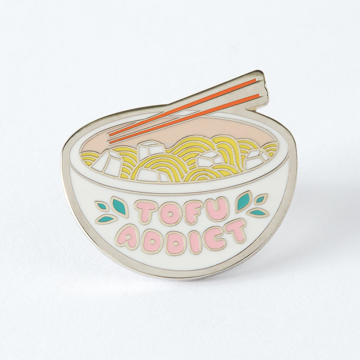 Tofu Addict Enamel Pin