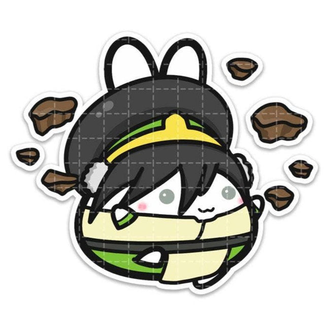 Toph (Avatar Airbender) Vinyl Sticker