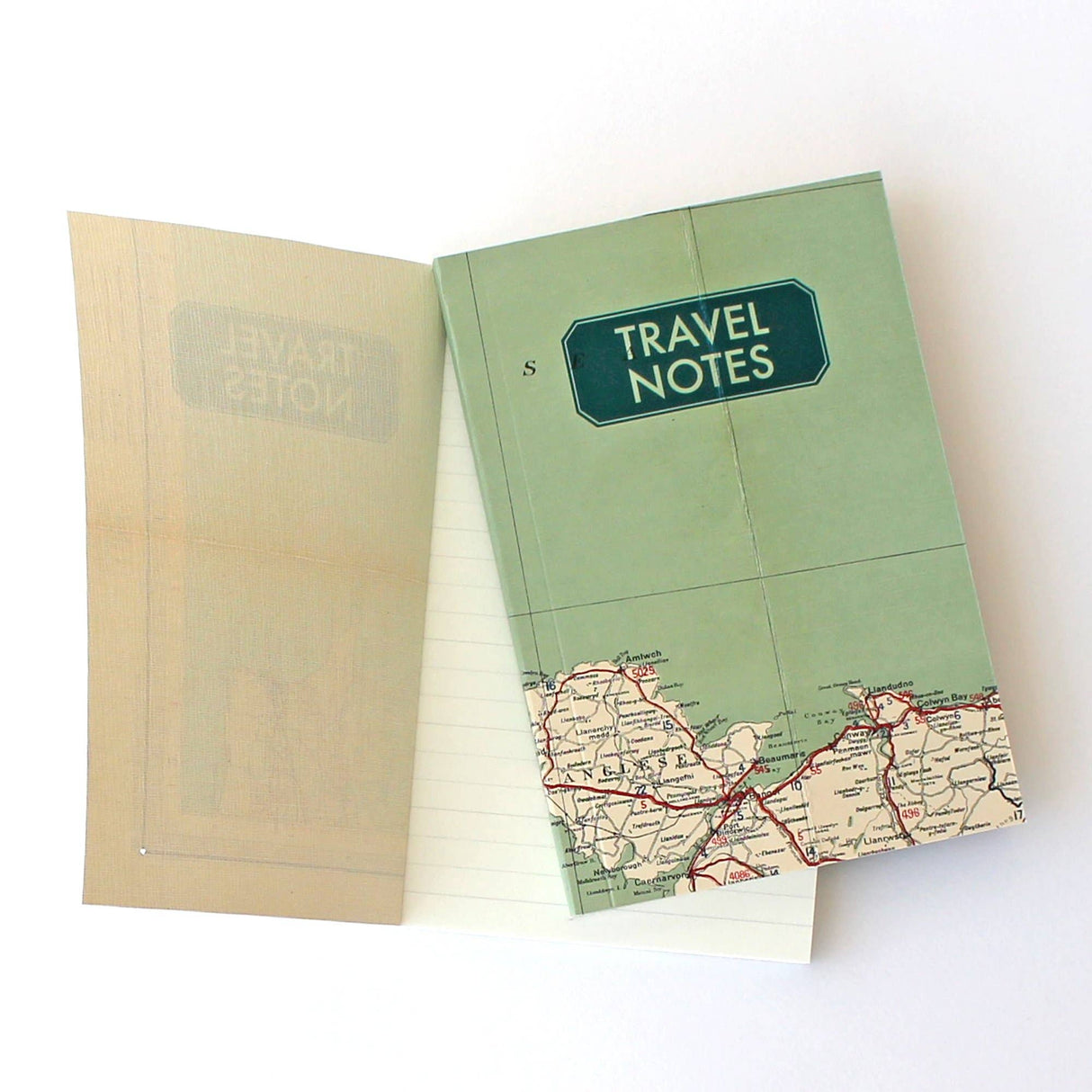 Travel Notes Book - Vintage Map Notebook