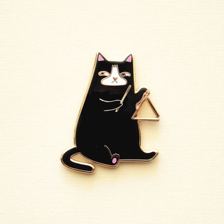 Triangle Cat Pin