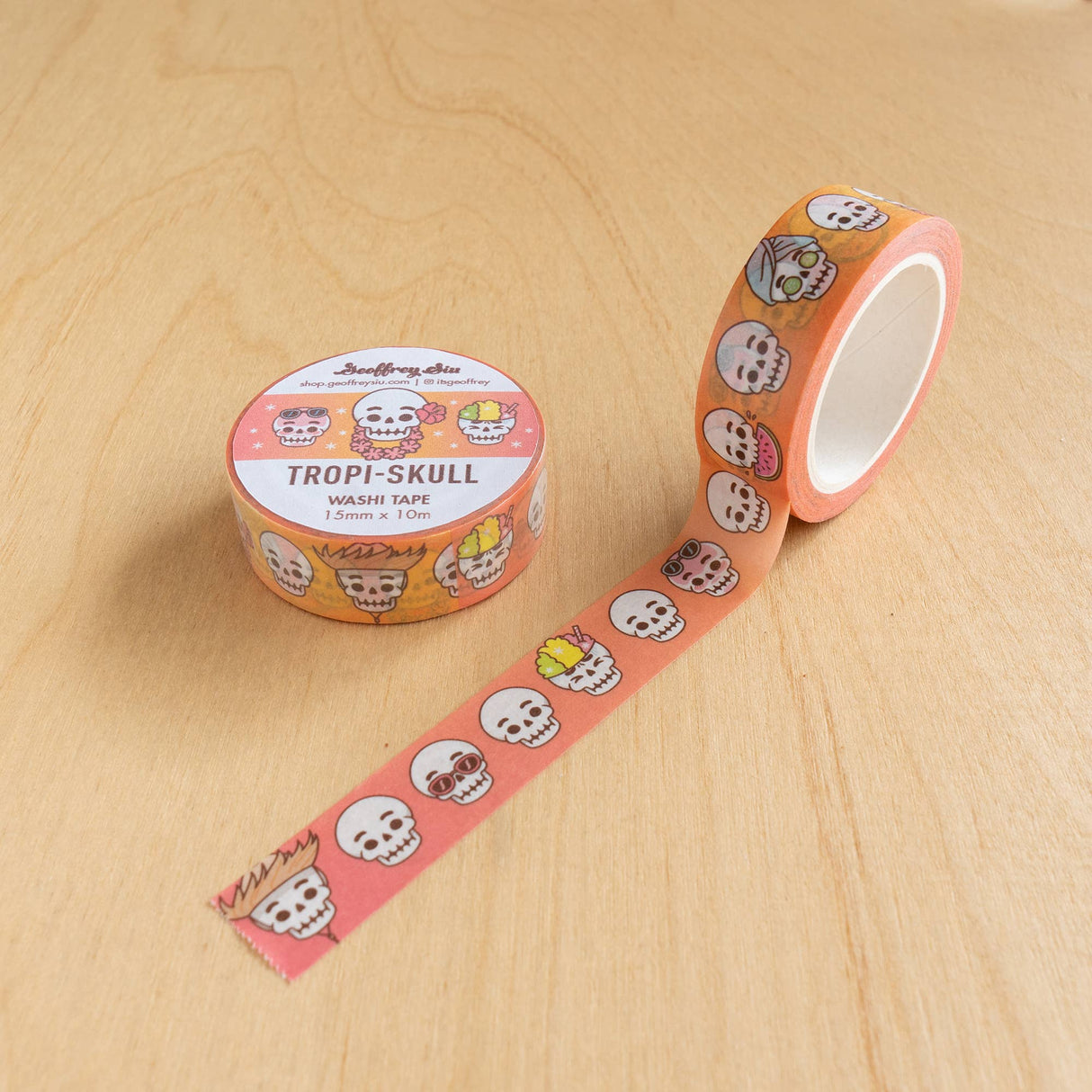 Tropical Skull Washi Tape