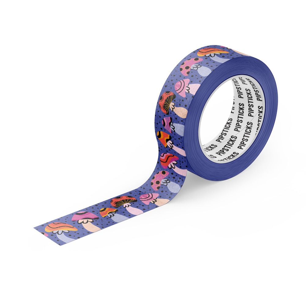 Mushroom Twilight Flight Washi Tape Pipsticks