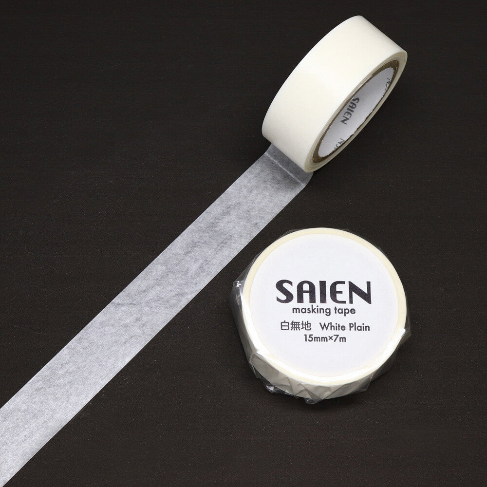 White Plain Washi Tape SAIEN