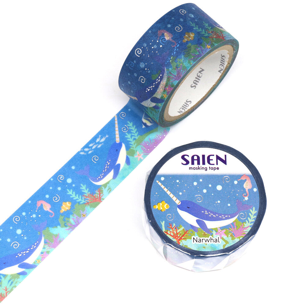 Narwhal Washi Tape SAIEN