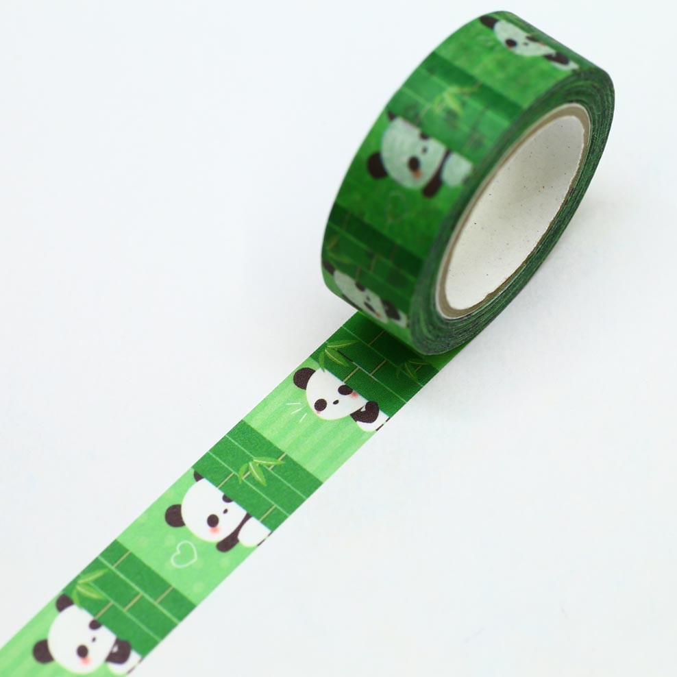 Washi Tape Bambú Oso Panda SAIEN