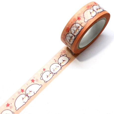 Seal Japanese Washi Tape SAIEN. Create your projects using this super cute Japanese Washi Tape. They are easy to tear, you can write on it and they are easy to reposition. Featuring bright and colorful designs, this easy-to-use tape is a wonderful accent for scrapbooks, albums, journals, frames, tables and even walls! 