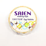 Easter Egg Rabbit Japanese Washi Tape SAIEN