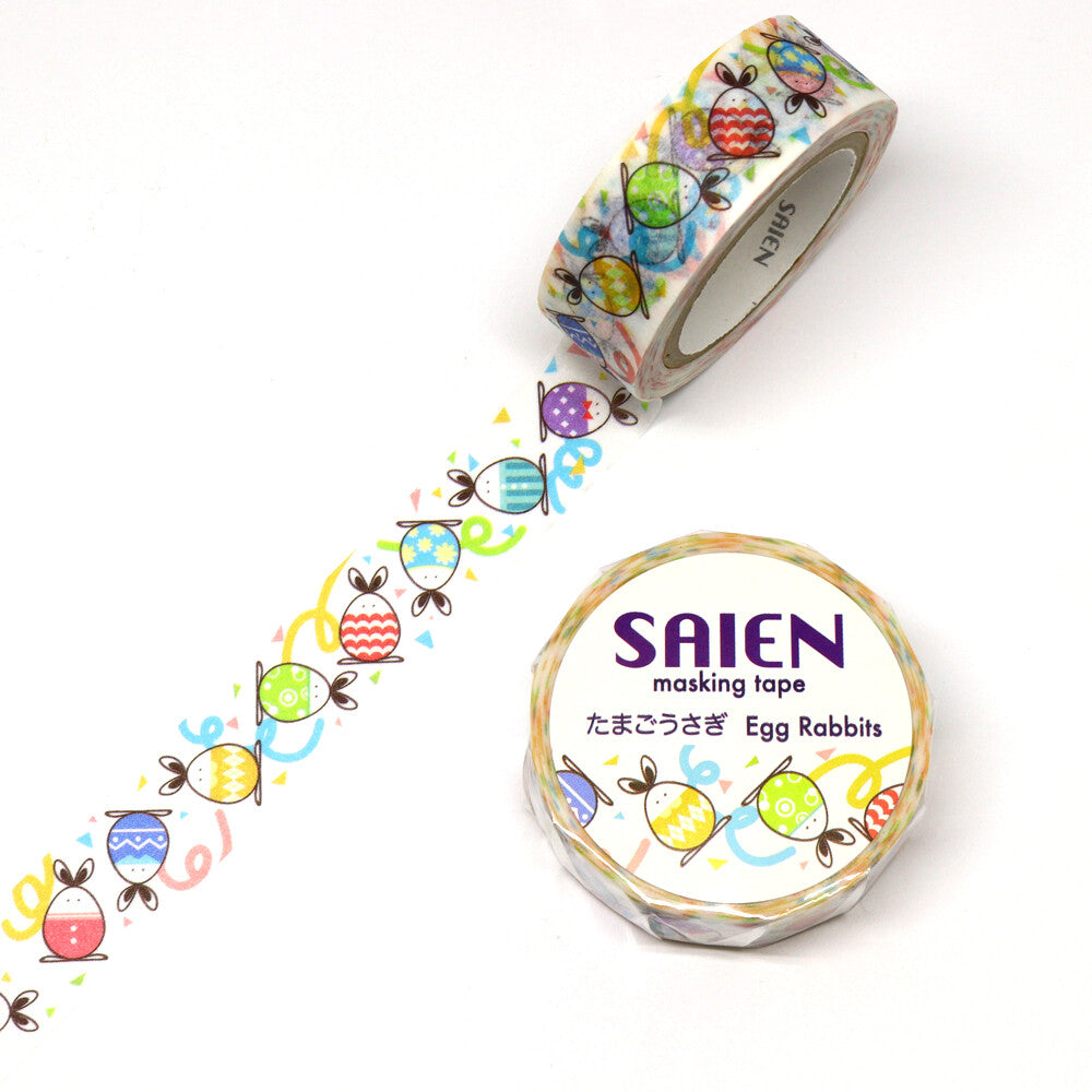 Easter Egg Rabbit Japanese Washi Tape SAIEN