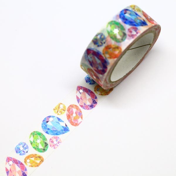 Drop Jelwery Gem Crystal Japanese Washi TapeDrop Jewelry Gem Japanese Washi Tape SAIEN Diamond