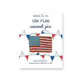 USA Flag Enamel Pin