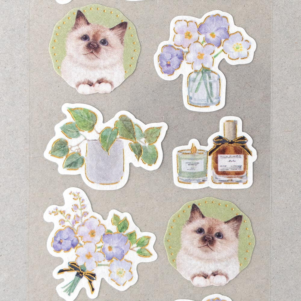 VILLE et Minou Chipie & Nina Cat Sticker