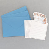 The die-cut Scottish Fold is adorable, and this mini letter set is convenient for small letters.