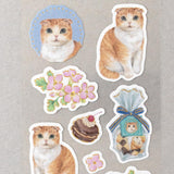 VILLE et Minou Filou Cat Sticker