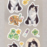 VILLE et Minou Paul Cat Sticker