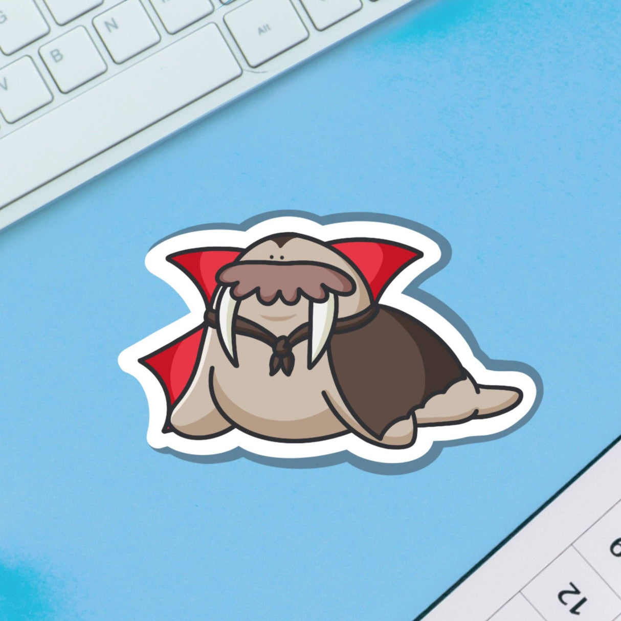 Vampire Walrus Vinyl Sticker