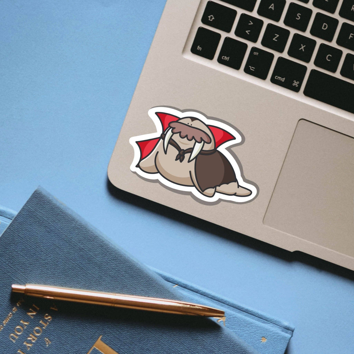 Vampire Walrus Vinyl Sticker