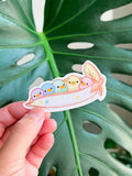 Rainbow Peapod Duckies Vinyl Sticker