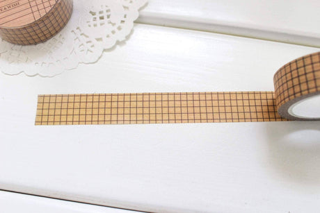 Walnut Grid Washi Tape