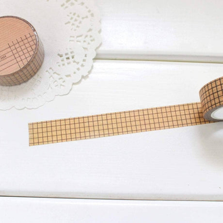 Walnut Grid Washi Tape