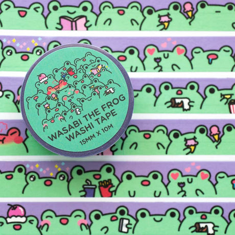 Wasabi The Frog Moods Washi Tape