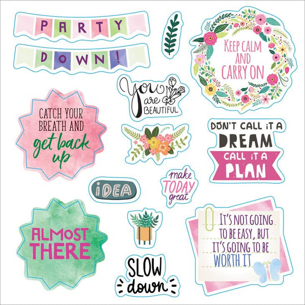 All The Fun Things Sticker Book, 180 pcs, Phrases, Icons, Words