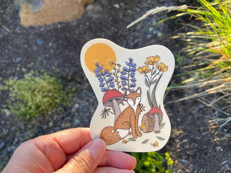 Woodland Creatures Fabulous Fox Vinyl Sticker