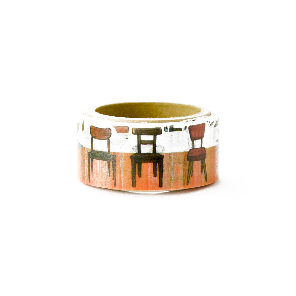 Chair Washi Tape Yano Design Round Top