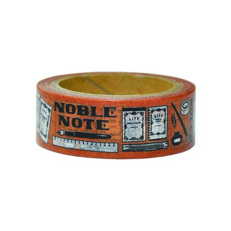 Noble Note Life Washi Tape 10th Anniversary Limited Edition - Tobacco (Brown)  Stationery & Journal Love washi tape