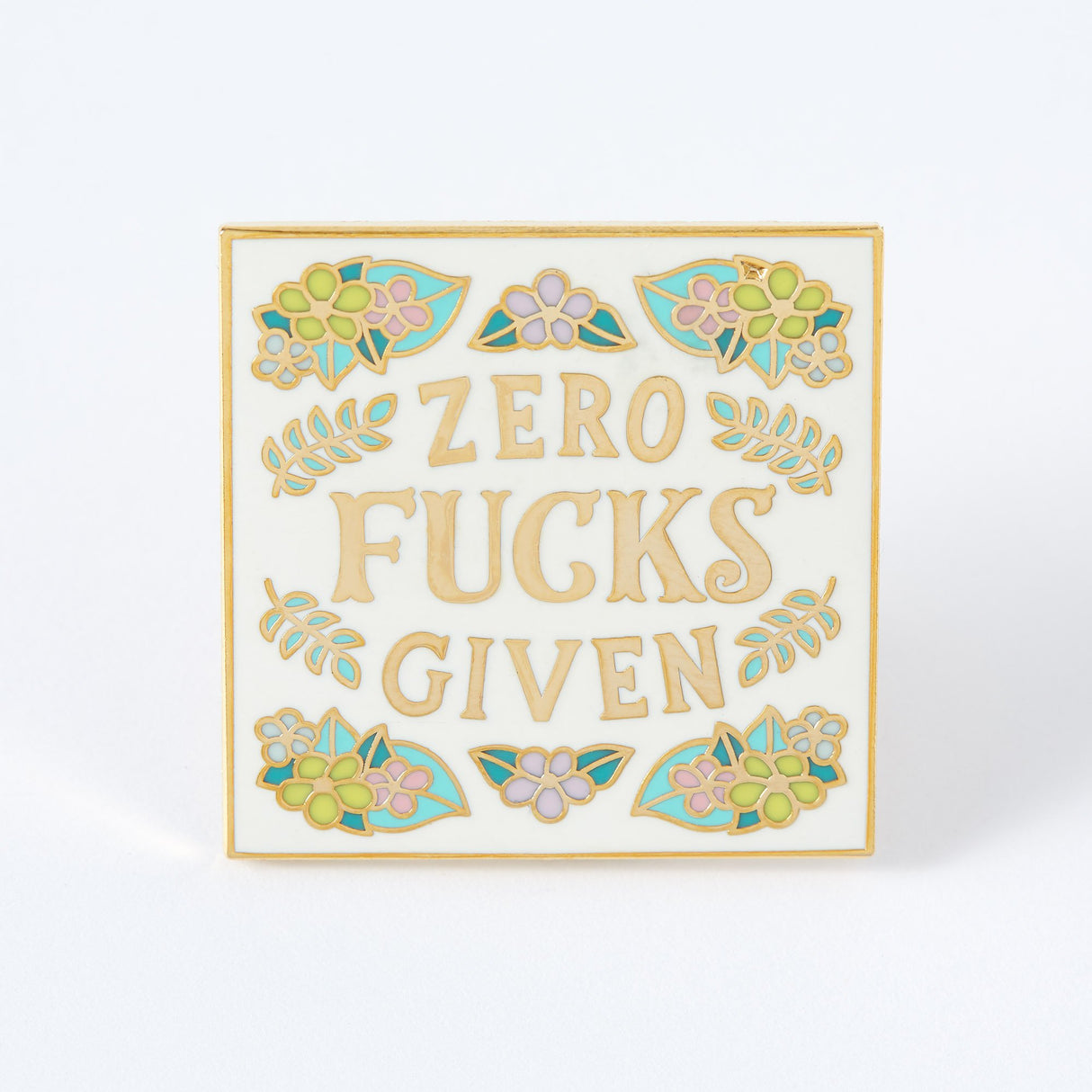 Zero Fucks Given Enamel Pin Punky Pins