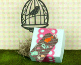 Heart Bird Cage Wood Stamp