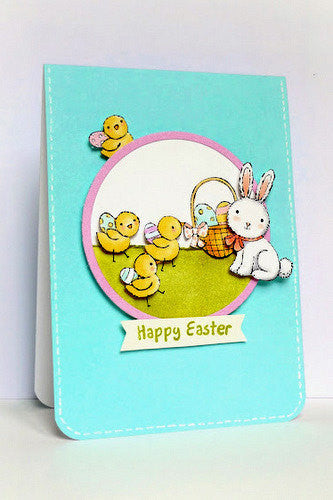 Easter Exchange Hedgehog Rubber Stamp