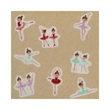 Ballet Dancer Releve Flake Sticker Shinzi Katoh 64pcs