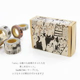 Cats Mini Washi Matchbox (5 rolls) Shinzi Katoh