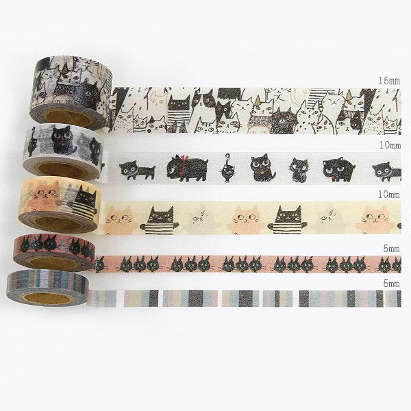 Cats Mini Washi Matchbox (5 rolls) Shinzi Katoh