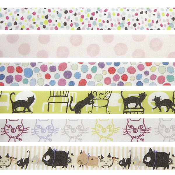 Uneven Cats Walk Washi Tape Shinzi Katoh Design